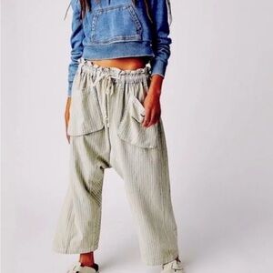 Free People Runyon Oversized Stripe Pants XS excellent condition